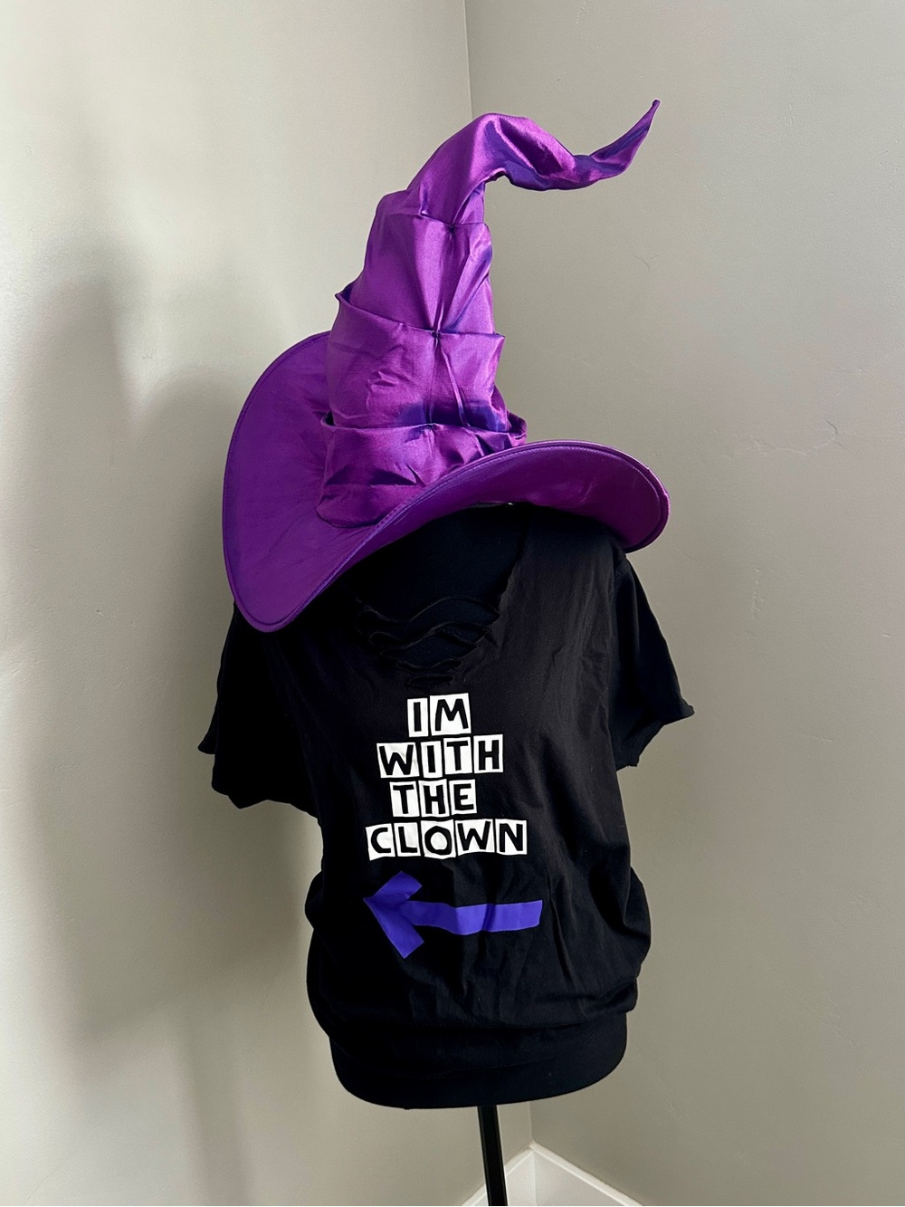 Purple Witch Wizard Hat Kids Costume - Unbranded